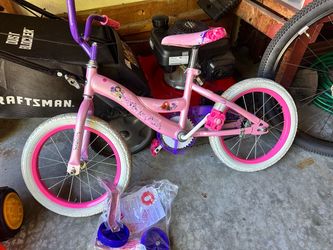 Disney Princess Kids Bike Pink Purple