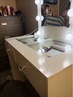White vanity
