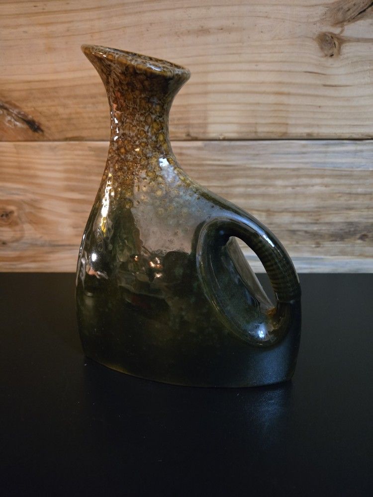 Unique Ceramic Vase With Handle Cutout