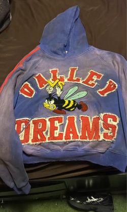 Valley Dreams Graphic Hoodie Blue