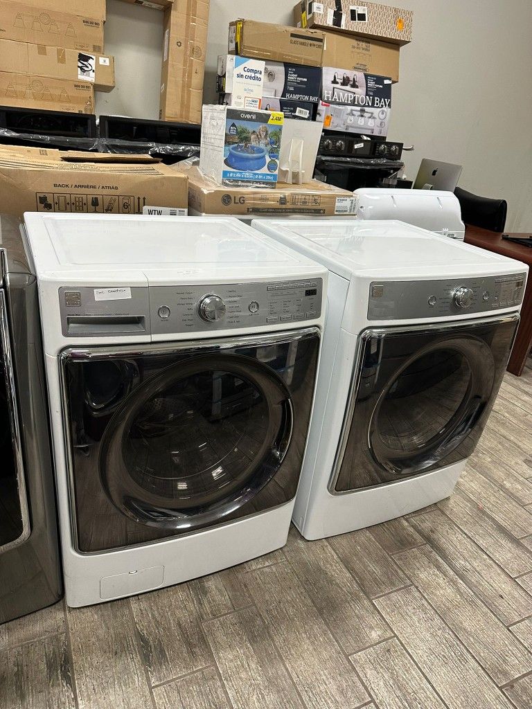 Kenmore elite MEGA largest capacity washer and dryer set electric with warranty