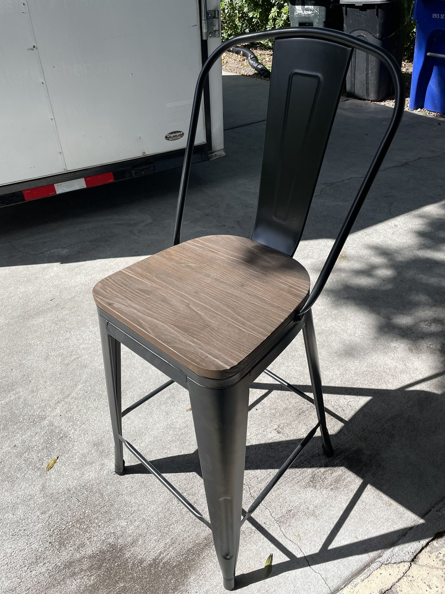 Industrial Metal Counter Stools