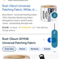  12  Rolls Of Universal Patching Fabric White