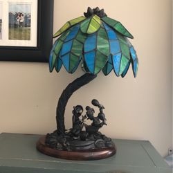 Donald Duck Stained Glass Lamp