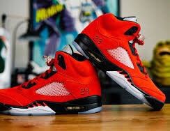 Red Black Air Jordans 8/5