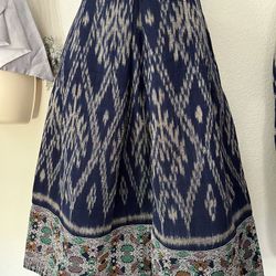 Laos Tradition Long Cotton Skirt Size 27-34