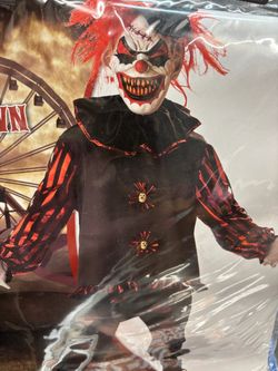 New, Kids Scary Clown Costume size 12-14