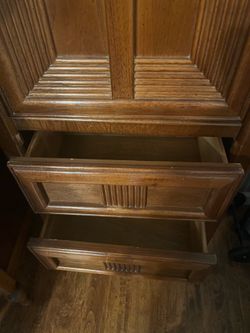Wooden storage cabinet