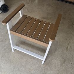 Shower Bench with Arms, Waterproof HDPE Shower Stool for Bathroom, Heavy Duty Sturdy Bath Seat