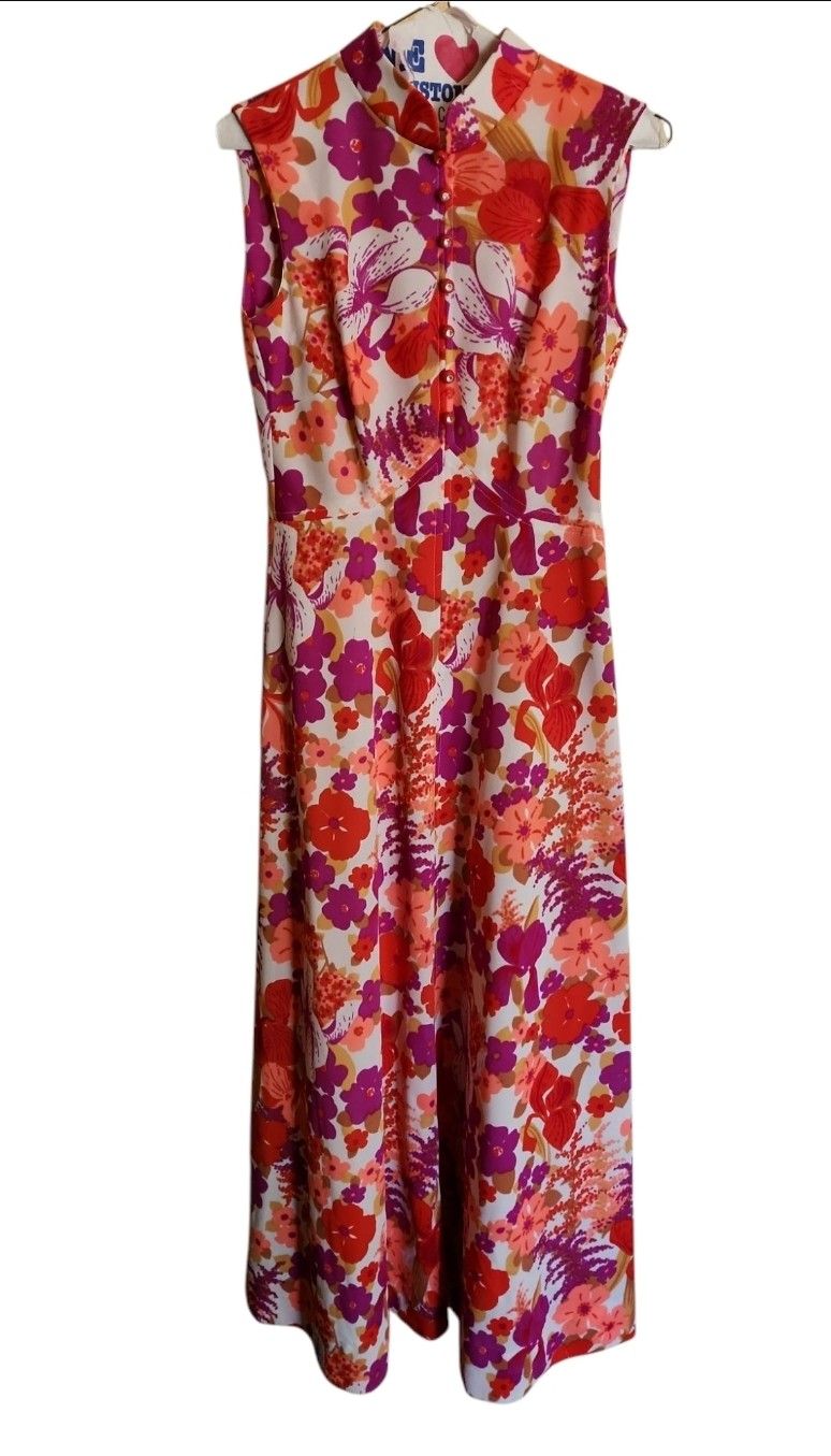 Vintage Montgomery Ward Maxi Dress 1960s/1970s