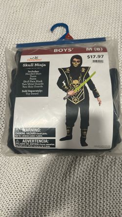 Boys skull ninja costume