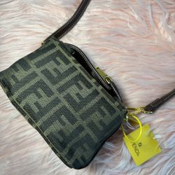 Fendi Zucca Nylon Canvas Handbag 
