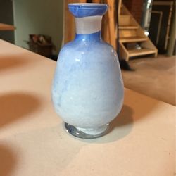 Hand blown glass bud vase