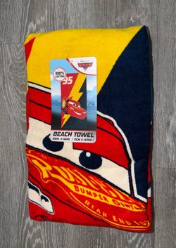 Disney McQueen cars beach towel