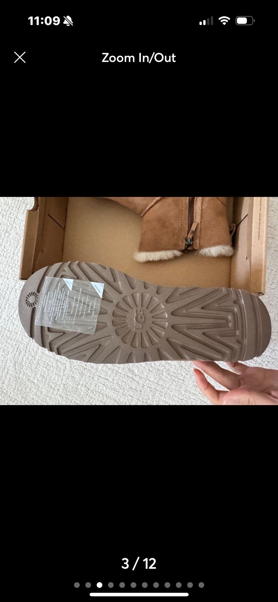 UGG classic double zip New in the box size7