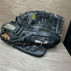 Mizuno MZ 1240 Womans Softball 12.5” Black Full Grain Leather RHT Glove