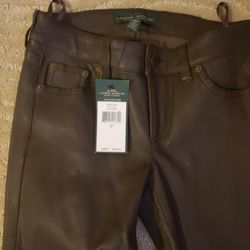 RALPH LAUREN GENUINE LEATHER PANTS