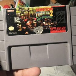 Super Nintendo Donkey Kong 2 SNES game 