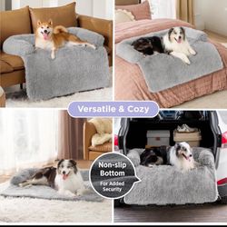 Lesure Calming Dog Couch Bed, Waterproof Dog Sofa Bed for Furniture Protector