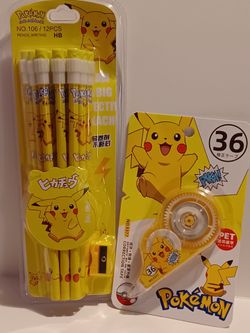 Pokémon pencil set take both