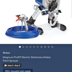 Sprayer Gun ProX17  Nueva $450 Precio  Firme