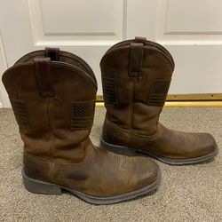 Men’s Ariat Western Rambler Patriot Boots - Size 10.5D 🇺🇸