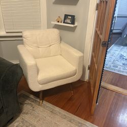 Small White Armchair