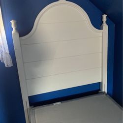 Excellent Condition  Twin Headboard  And Mattress And Box Spring And Frame 