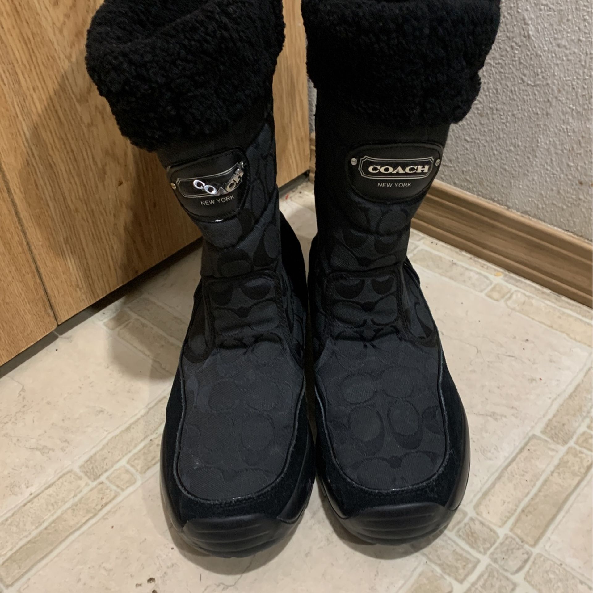 Coach Black Sonya Boots