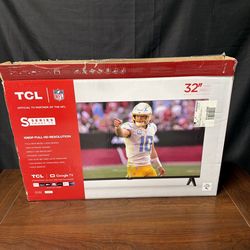 TCL 32” Smart TV (Google TV) – 1080p Full HD