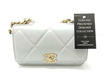Chanel Grey Lambskin 19 Wallet Mk0826oerzmia