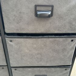 Two Small Fabric Drawer Dresser 