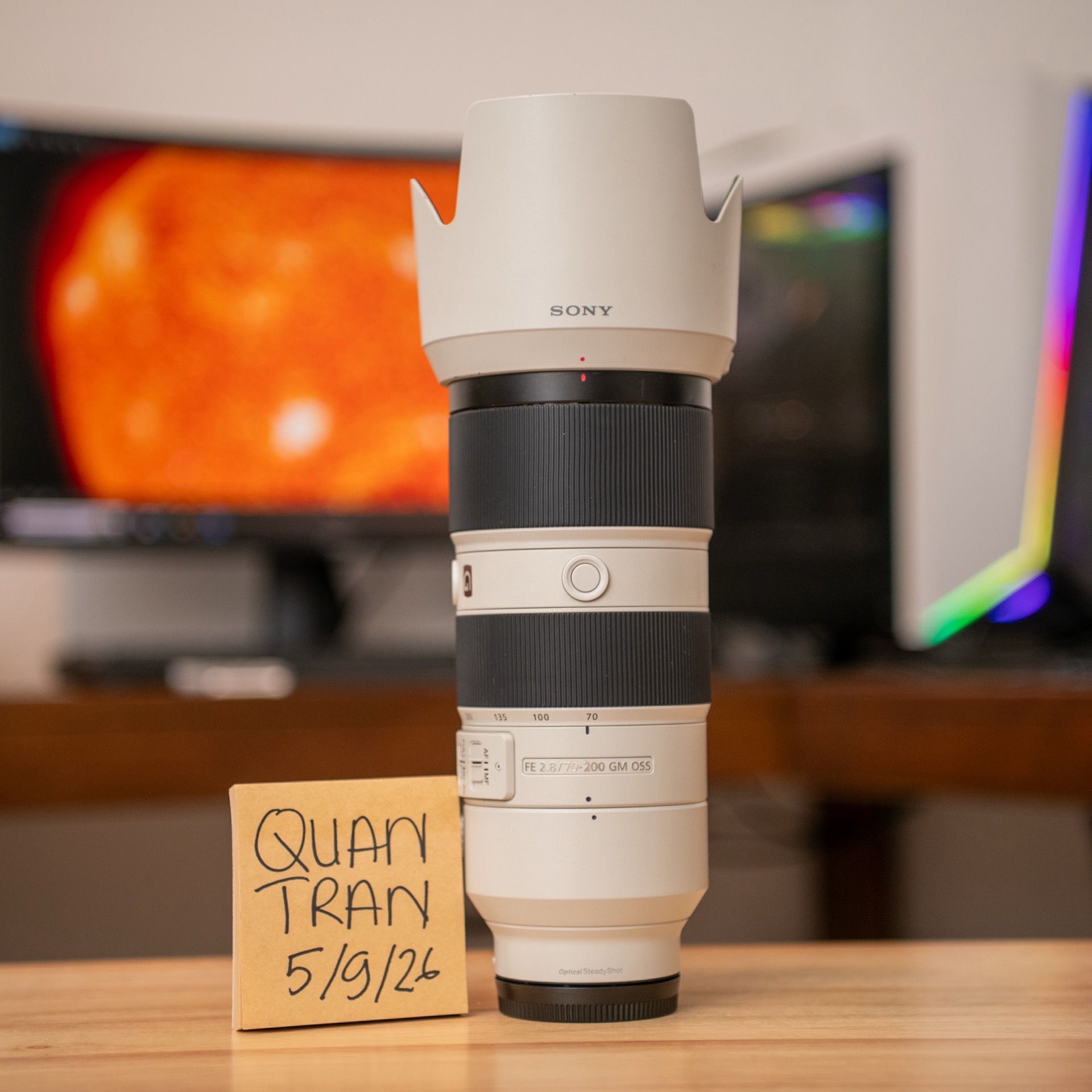 Sony 70-200mm f2.8 GM lens
