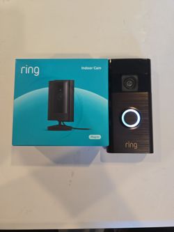 Ring doorbell and Indoor cam