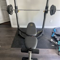 Gold's gym power series bench hot sale