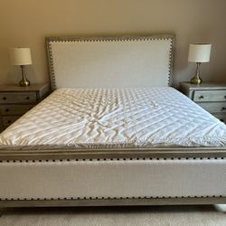 Macy’s King Bed Frame – Great Condition - disassembled already for easy pickup