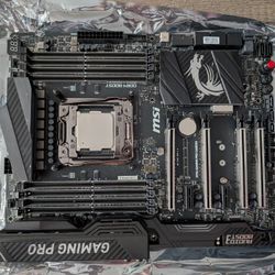 MSI X99A Gaming Pro Carbon motherboard AND Intel Core i7-6850k CPU