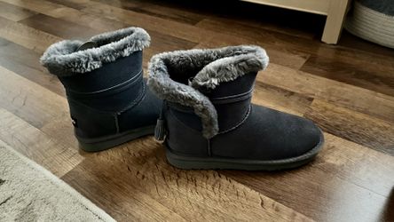 Lamo Womens Thalia Water & Stain Resistant Suede Ankle Boots 7 Charcoal A311513