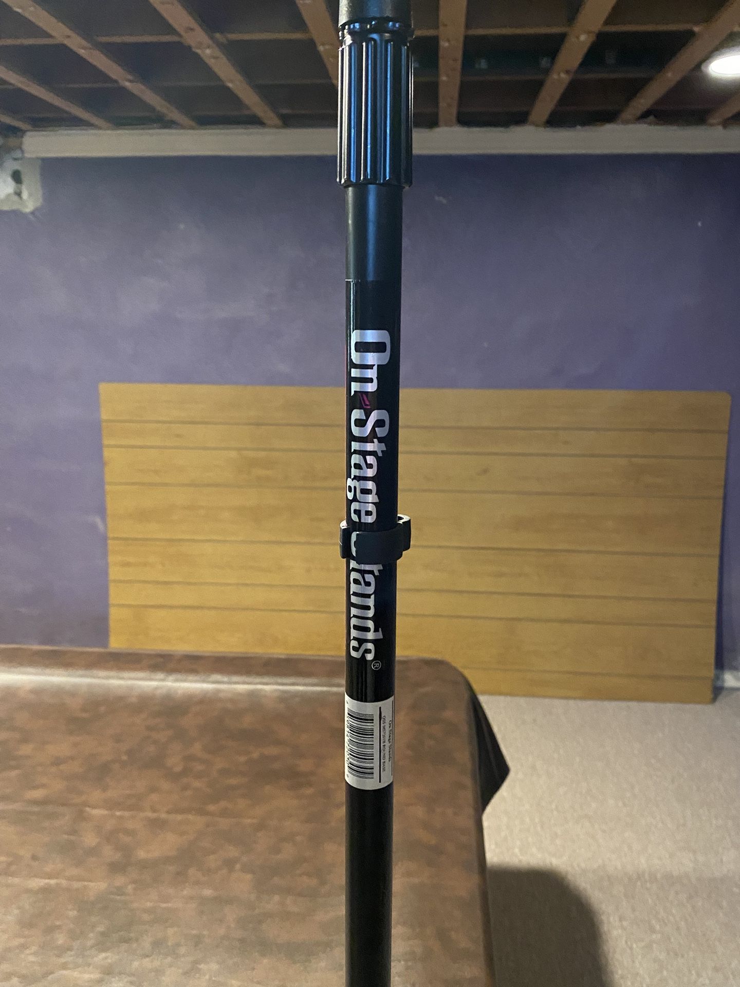On-Stage Mic Stand – Weighted Base, Adjustable Height