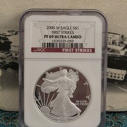 Silver Eagle Coin First Strikes 