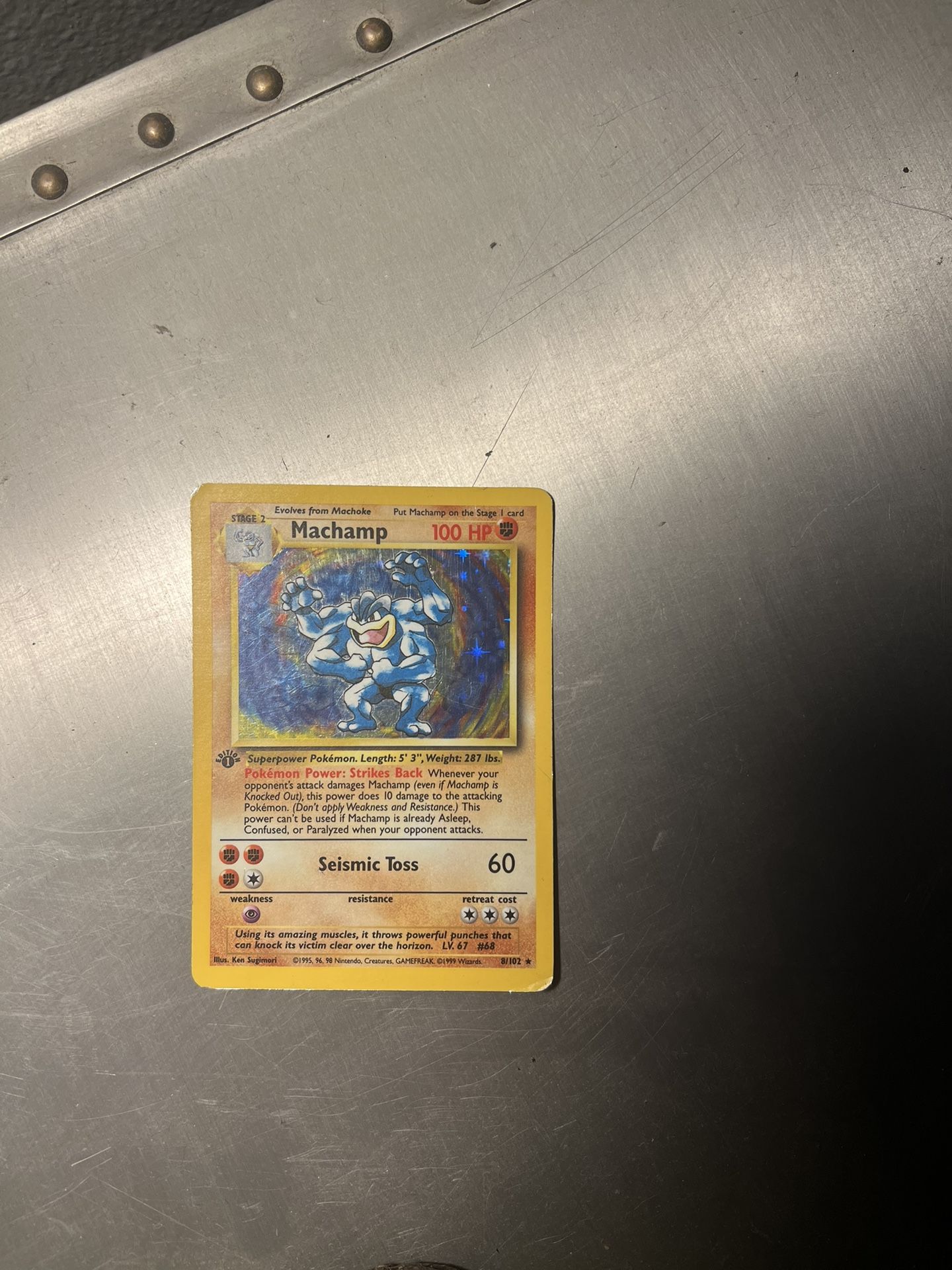 Machamp Pokemon Card 1st Edition - greenwatershopping.com