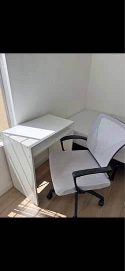 Desk with chair