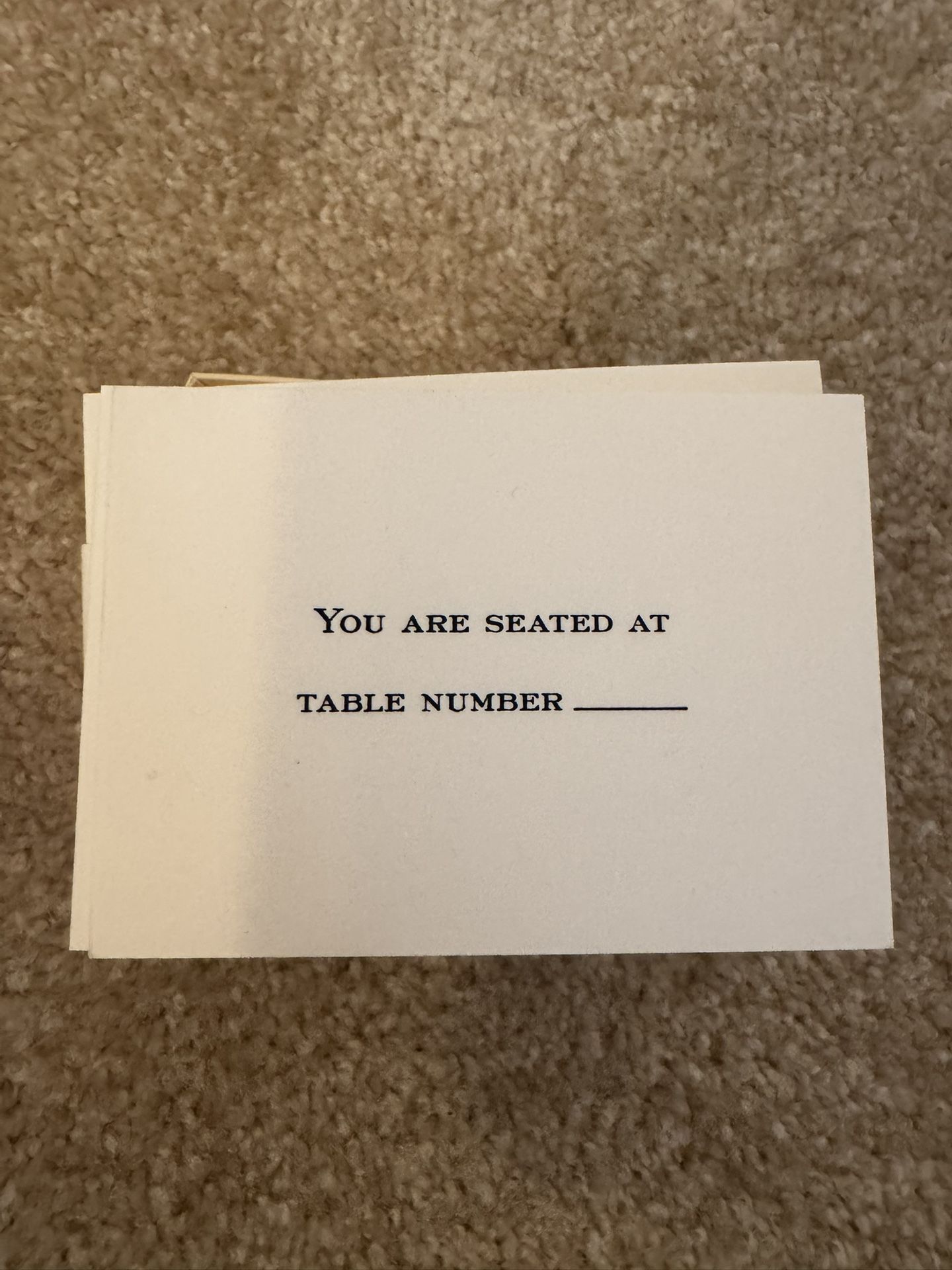 Crane Paper Table Cards With Envelopes - Set Of 50