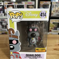 VAULTED EXCLUSIVE Quaildog Funko Pop #414 Disney Doug Porkchop Dog Hot Topic Toy