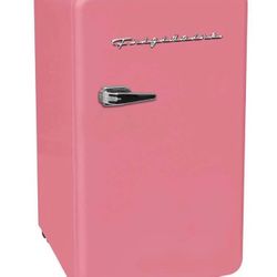 Pink Mini Fridge - Frigidaire 3.2cu ft Single Door Retro Compact rounded Fridge