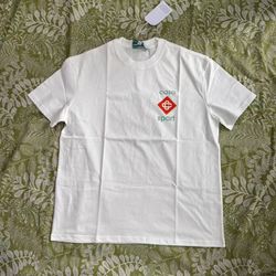 Casablanca White Casa Sport Small Logo T Shirt 
