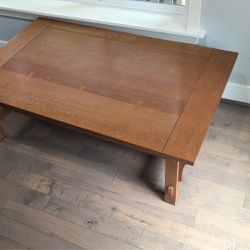 Oak Mission Style Coffee Table