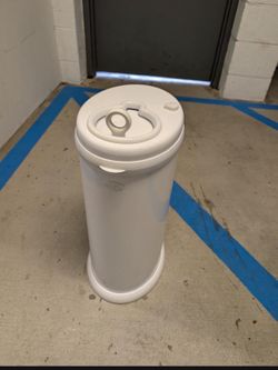 Ubbi Steel Diaper Pail – White – Like New – $20
