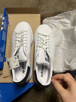 Adidas Stan Smith White Navy - Mens Size 7.5 - BRAND NEW with Tags