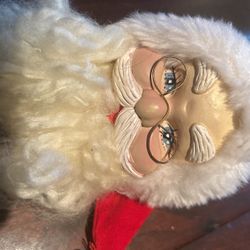 Antique Vintage Santa Claus, Head Ceramic Face